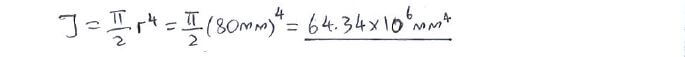 Torsion Formula solution step 1