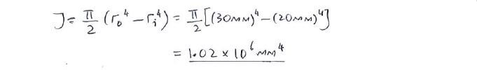 Torsion Formula solution step 1