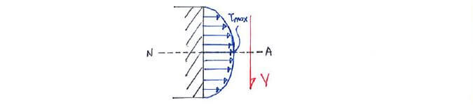 Shear stress distribution