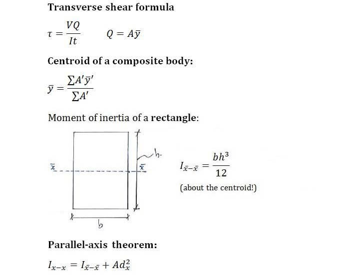 Transverse Shear Formula