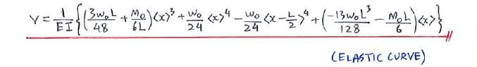 Discontinuity Functions (Macaulay’s Method) solution step 4