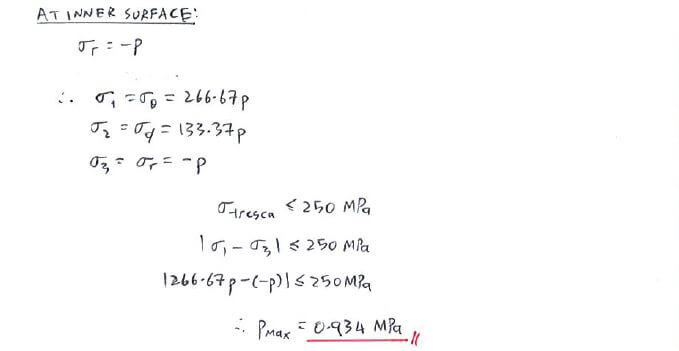 Membrane Stress Equation solution step 4