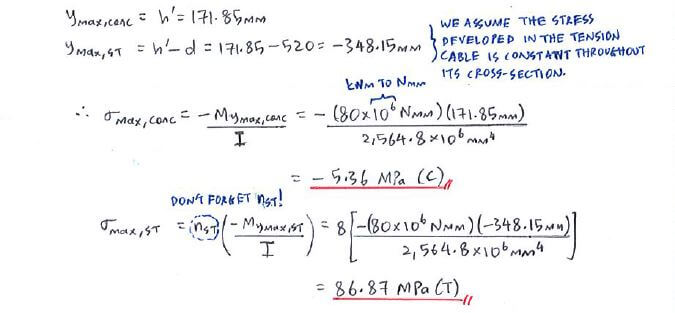 Reinforced Concrete Beams solution step 3