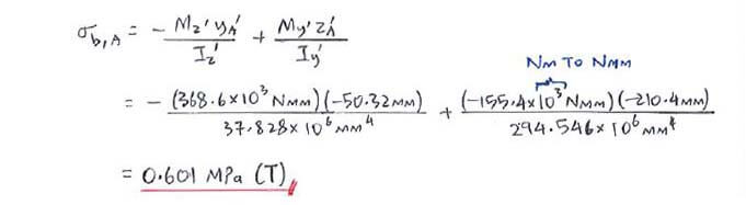 Principal Moments of Inertia solution step 4