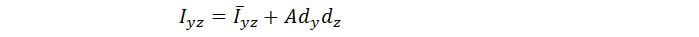 parallel-axis theorem for product of inertia