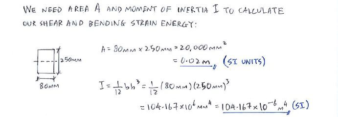 Elastic Strain Energy for Various Loadings solution step 2