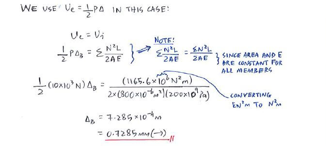 Conservation of Energy solution step 3