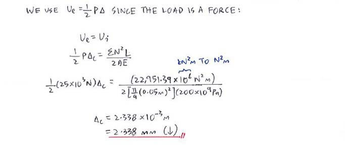 Conservation of Energy solution step 3