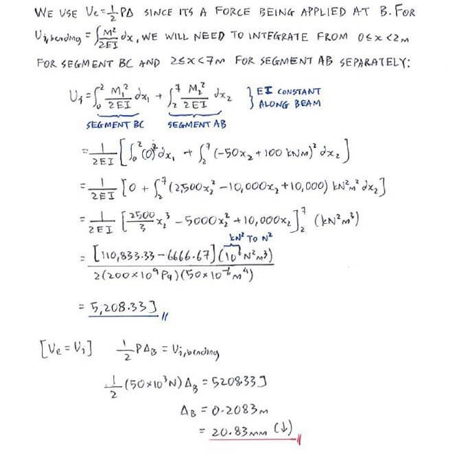 Conservation of Energy solution step 2