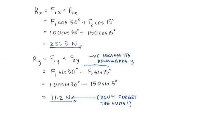 Force solution step 1