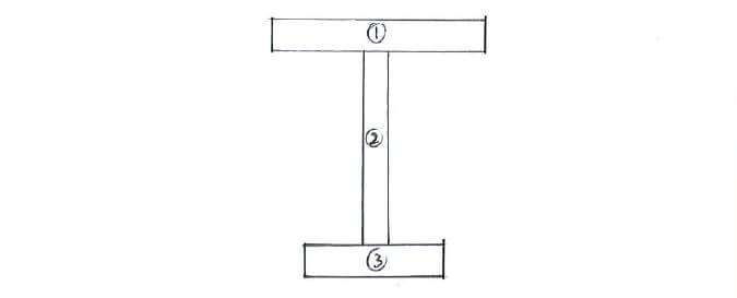 Centroid of Composite Bodies solution step 1
