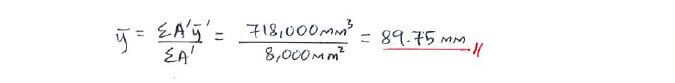 Centroid of Composite Bodies solution step 3