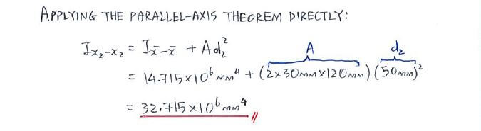 Parallel-Axis Theorem solution step 2