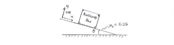 Dry Friction example question