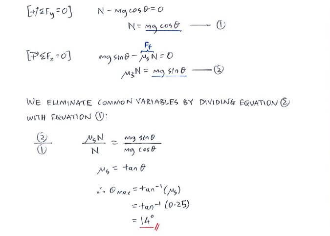 Dry Friction solution step 2